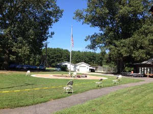 Camp Merrick, besieged by ground wasps.